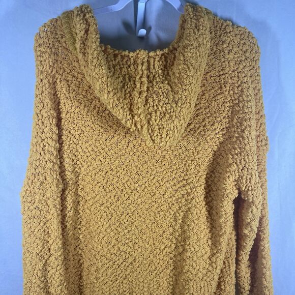 REBORN J yellow hooded pullover sweater M - Picture 9 of 10